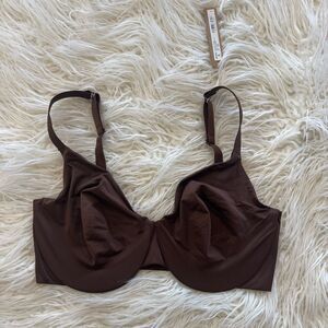 Skims Smoothing Intimates Unlined Full Coverage Bra Cocoa Size 34DDD